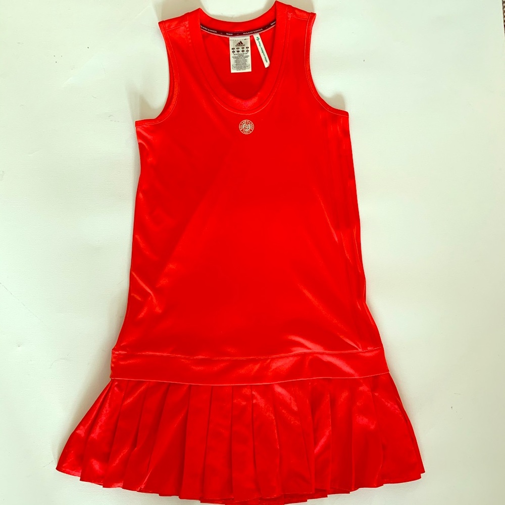 Adidas Roland Garros Coral Tennis dress size small